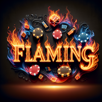 Flaming title=